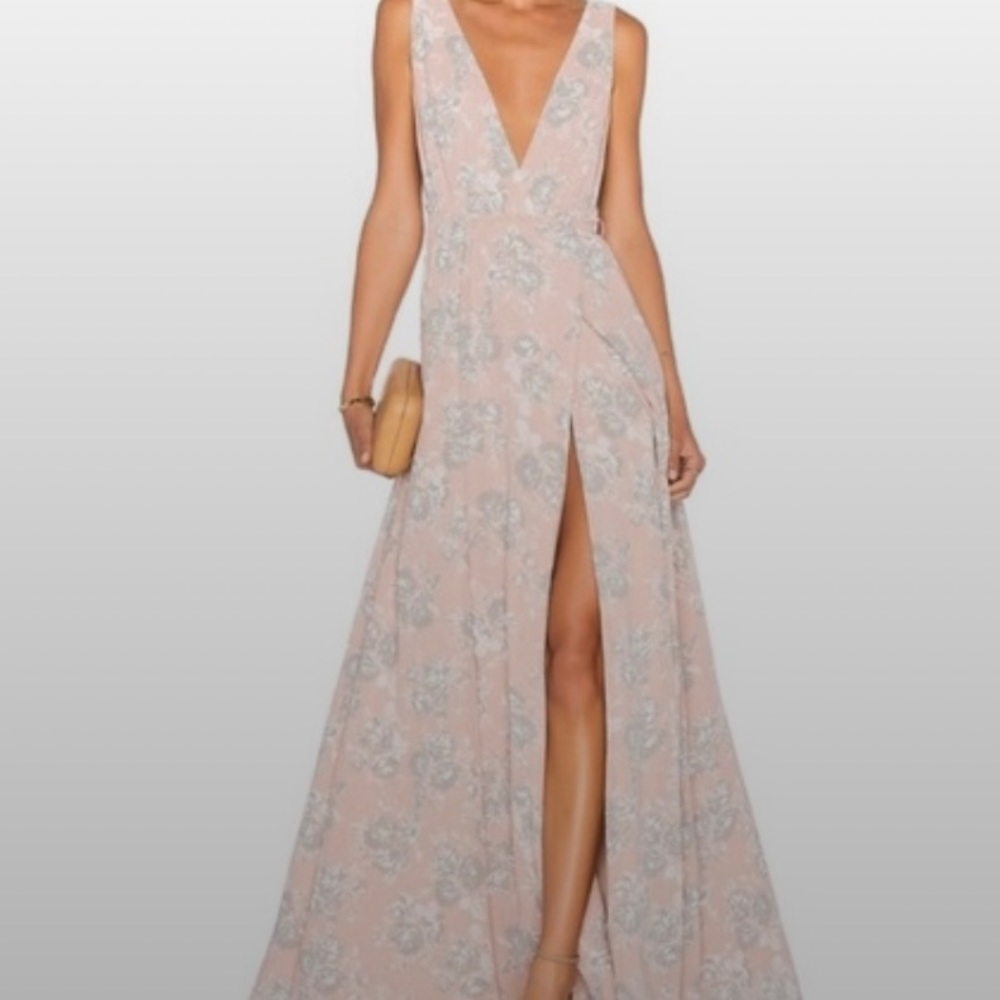 Lovers + Friends Leah Floral Wrap Maxi Dress